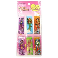 Закладка-магнит "JO" /23981-20(24)/ "Girls" 6шт., 2*12см, микс