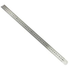 Лінійка 40см метал ''JO'' /1018-40/ 0,3S (1/12/300)
