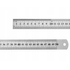 Лінійка 50см метал ''JO'' /1018-50/ 0,3S (1/12/300)