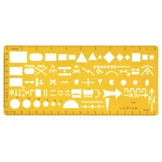 Лінійка-трафарет ''JO'' /DSCN3114/ офіцерська НАТО (1/24/720)