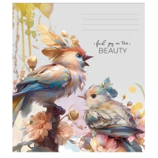 Тетрадь уч. "Школярик" 48л.== /3268L/ "Beauty" ВД-лак (девочка) (10/100)