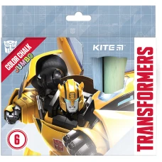 Крейда кольорова 6кол. "Kite" /TF24-073/ Jumbo "Transformers" (1/20/60) Крейда кольорова 6кол. "Kite" /TF24-073/ Jumbo "Transformers" (1/20/60)