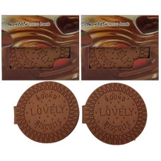 Блокнот 9,5см/80арк. /8019/ арома, обкладинка силікон "Печиво" (1/12)