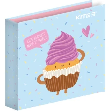 Папір з клейким шаром 120*120 мм "Kite" /K22-477/ 40арк "Sweet muffin" + стікер (1/10/100)