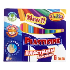 Пластилін "CLASS" "Чисті руки"  6 кол. /7625C/ 100г. восковий (1/80)