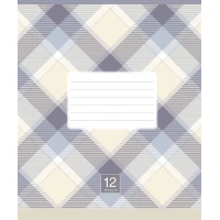 Зошит уч. "Школярик" 18арк.# /3345K/ "Plaid pattern" ВД-лак (хлопчик) (25/250)