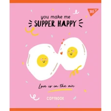 Зошит уч. "YES" 12арк.== /764224/ "HAPPY" мат. ВДЛ+УФ виб. (10/250)