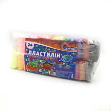 Пластилін супер легкий "JO" /34SL7712-24/ 24кол. * 12гр. (1/100)