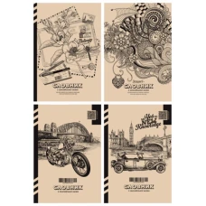 Зошит-словник англійська мова ТВЕРДИЙ "Mandarin" /19158-19161/ 165*238мм, 96арк.Крафт, Пантон чорн. (1/20)