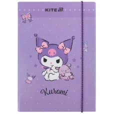 Папка для тетрадей "Kite" /HK25-210-2/ В5 на резинке картон, Kuromi (1/10) Папка для тетрадей "Kite" /HK25-210-2/ В5 на резинке картон, Kuromi (1/10)