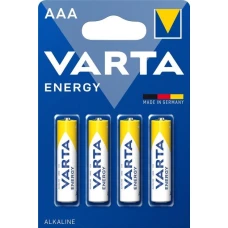 Батарейка "VARTA" /RL03/4bl/458/ ENERGY, лужна, 1,5V, мізинчик (4/40) Батарейка "VARTA" /RL03/4bl/458/ ENERGY, лужна, 1,5V, мізинчик (4/40)