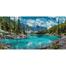 Картина за номерами "Ідейка" /KHO6428/ "Дихання Альп" 40*80см