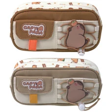 Пенал "SAFARI" /26713S/ 1 відділення, з кишенею, 22,5х5,5х10,5см, Капібара мікс (1/24/144)