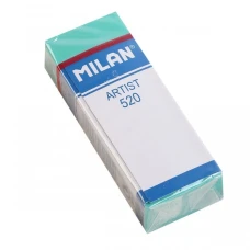 Гумка "MILAN" /520/ прямокутна зелена  6,1*2,3*1,2см (20/500)