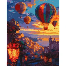 Картина за номерами "Ідейка" /KHO6451/ "Небо повітряних куль" 40*50см