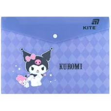 Папка на кнопці А4 "Kite" /HK25-244-1/ Kuromi Куромі (1/12)