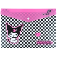 Папка на кнопці А4 "Kite" /HK25-244-2/ Kuromi (1/12)
