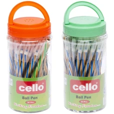 Ручка кулькова/масляна CELLO /CL268/ "Спираль" синя,  в банці, мкіс (50/1500)