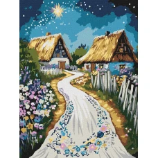 Картина за номерами "Ідейка" /KHO5161/ "Хатина" 30*40см