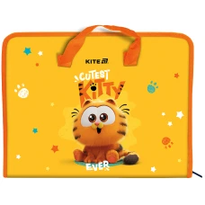 Папка-портфель А4 на блискавці "Kite" /GF25-202/  1 відділ, Garfield THEATRICAL 2024 (1/30)
