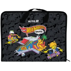 Папка-портфель А4 на блискавці "Kite" /HW25-202/  1 відділ, Hot Wheels Skate (1/30)