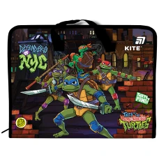 Папка-портфель А4 на блискавці "Kite" /NT25-202/  1 відділ, TMNT Tales of the TMNT (1/30)