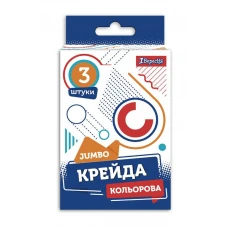 Крейда кольорова 3 шт. JUMBO "1В" /400406/ "Geometry" (1/64)