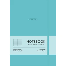 Блокнот А5/96 арк. "Школярик" /A5-7127LTurquoise/ == обкл.поліуретан, крем блок, 80г/м2 "Turquoise" (1/12)