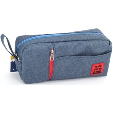 Пенал "Bourgeois" /KJ4093/ Blue 21*6*10см