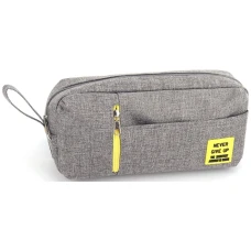 Пенал "Bourgeois" /KJ4093/ Grey 21*6*10см