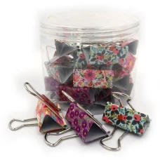 Біндер "JO" /1563(5387) -41/ 41 мм "Квіти"  (24/720)