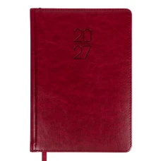 Дневник деловой А5 Дат.2027 "Leo Planner" /252757/ "Vector", жесткий, бордовый, 368 стр. (1/20)