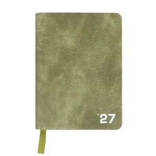 Дневник деловой А6 Дат.2027 "Leo Planner" /252736/ "Prime", мягкий, оливковый, 352 стр. (1/40)