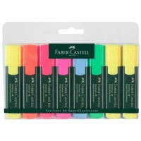 Набор маркер "Faber-Castell" /154862/254848/ 6+2 ЖЕЛТЫХ TEXTLINER П/Е (1)