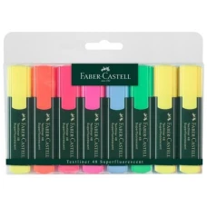 Набор маркер "Faber-Castell" /154862/254848/ 6+2 ЖЕЛТЫХ TEXTLINER П/Е (1)