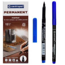 Маркер "Centropen" /2536/03/ перманентний, синій (12)