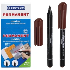 Маркер "Centropen" /2846/07/ перманентний, коричневий (10)