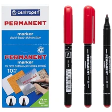 Маркер "Centropen" /2846/02/ перманентний, червоний (10/200)