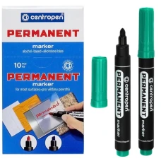 Маркер "Centropen" /8566/04/ перманентний КРУГЛИЙ, зелений (10/200)