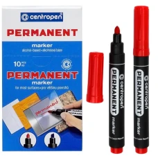 Маркер "Centropen" /8566/02/ перманентний КРУГЛИЙ, червоний (10/200)