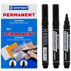 Маркер "Centropen" /8576/01/ перманентний, 1-4,6мм, чорний (10)