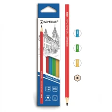 Олівець ч/г "Acmeliae" /43513/ НВ шестикут.корп., мікс (12/144)