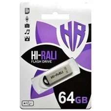 Флеш пам'ять "Hi-Rali" 64GB Fit серiя срібло Флеш пам'ять "Hi-Rali" 64GB Fit серiя срібло