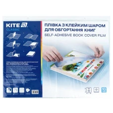 Плівка самоклеюча для книг "Kite" /K-094/ 360*500 мм, 10 шт., прозора, CPP (1/50) Плівка самоклеюча для книг "Kite" /K-094/ 360*500 мм, 10 шт., прозора, CPP (1/50)