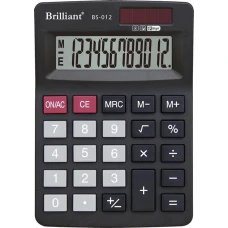 Калькулятор "Brilliant" /BS-012/ настол.12-разр.1пам.127*88*26мм