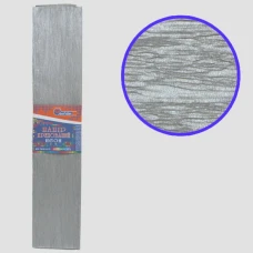 Гофропапір 30%, 20г/м2 JO /KRGS-8036 / 50*200см, Срібло неон (10/200)