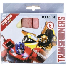 Крейда кольорова 6 шт. JUMBO "Kite" /TF21-073/ "Transformers" (1/20/60)