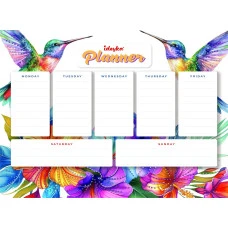 Планер магнітний з алмазною мозаїкою "Ідейка" /AMP20340/ "Колібрі" 32*40см