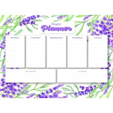 Планер магнітний з алмазною мозаїкою "Ідейка" /AMP20342/ "Лаванда" 32*40см