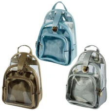 Рюкзак "WB" /TMB-261/ прозорий ПВХ 24*33*16см+ косметичка 22*18*10см, МІКС (1/20)